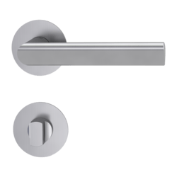 Klika na dveře GK - TRI 134 PIATTA S - R BN - Broušená nerez (71)