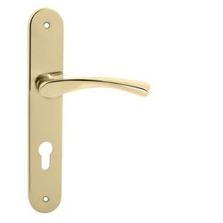 Klika na dveře FO - FAN - SO OLV - Mosaz leštěná lakovaná