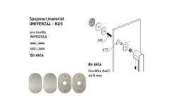 Spojovací materiál pro madlo MPK - IMPRESSA Spojovací materiál UNIVERZÁL pro MADLO ks NP - Nikl perla