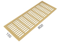 SRL - ALFA větrací mřížka šířka 150 x 800 mm F3 - Zlatý elox