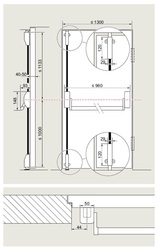 DK - PANIKOVÉ KOVÁNÍ PHA 1202 - 2-bodové zajištění D1/1H-1D Stříbrná