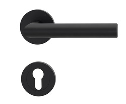 Klika na dveře GK - LUCIA PROFESSIONAL - R Grafit černá (78)