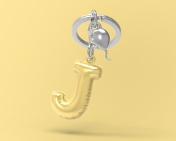 MTM10J MTM - KLÍČENKA - Písmeno J 