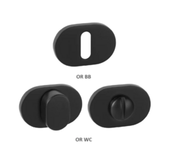 Rozeta ke klice MPK - ROZETA IMPRESSA - OR BS - Černá matná