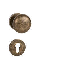 Koule na dveře MP - KOULE - R pevná OBA - Antik bronz