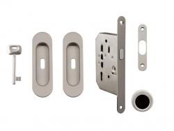 FT - Set na posuvné dveře oválný - BB / S ONS - Nikl broušený