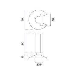 ER - ZARÁŽKA DVEŘÍ BS - Černá matná