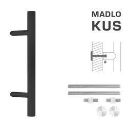 Madlo na dveře FT - MADLO kód K10 Ø 35 mm UN ks BS - Černá matná