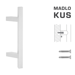 Madlo na dveře FT - MADLO kód K31Z 25x25 mm ST ks WS - Bílá matná