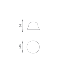 ATZ - Zarážka dveří na stěnu - 7613 BN - Broušená nerez