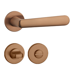 Klika na dveře AS - ARIA - R 5S CUM PVD - Měď matná PVD