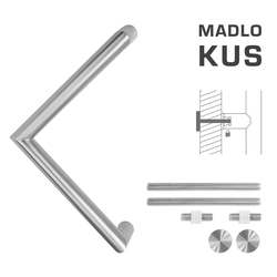 Madlo na dveře FT - MADLO kód K14 Ø 30 mm UN ks BN - Broušená nerez