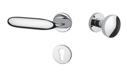 Klika na dveře AS - PEONIA - R 7S OC - Chrom lesklý