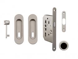 FT - Set na posuvné dveře oválný - BB / D ONS - Nikl broušený