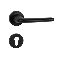 Klika na dveře CE - LEAS - R BS - Černá matná