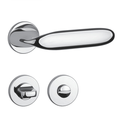 Klika na dveře AS - PEONIA - R 7S OC - Chrom lesklý