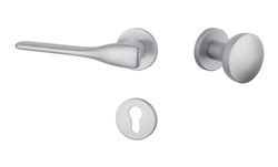 Klika na dveře AS - ORCHIDE - R 7S OCS - Chrom broušený