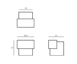 JNF - Zarážka dveří QUADRO IN.13.119 LN - Leštěná nerez
