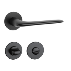 Klika na dveře AS - VIOLA - R 5S BS - Černá matná