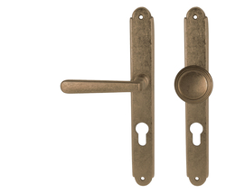 Klika na dveře NI - ALT WIEN Štít OBMP - Staromosaz matný lak