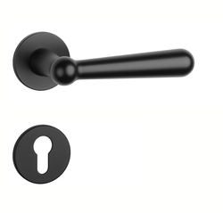 Klika na dveře AS - ROSEMARY - R 5S BS - Černá matná