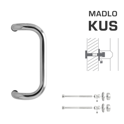 Madlo na dveře WA - MADLO M2 WA/C-DHP ks LN - Leštěná nerez