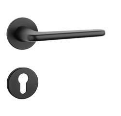 Klika na dveře AS - LIRA - R 5S BS - Černá matná