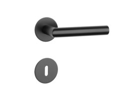 Klika na dveře SH - OVAL - R 1750 3SM BS - Černá matná