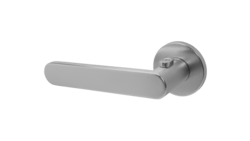 Klika na dveře TI - ROUND - R 7S 3957 s uzamykáním, 38-45 mm OCS - Chrom broušený (96)