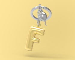 MTM10F MTM - KLÍČENKA - Písmeno F 