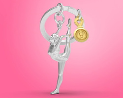 MTM321-01 MTM - KLÍČENKA - Gymnastka 