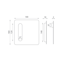 JNF - Mušle IN.16.230 BN - Broušená nerez