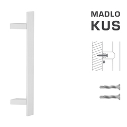 Madlo na dveře FT - MADLO kód K41Z 40x10 mm ST ks WS - Bílá matná