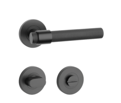 Klika na dveře SH - OVAL - R 1743 PRO 8 MM BS - Černá matná