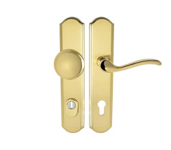 Zpevněné kování MI - LYON/JULIA PLUS - SO OLV/OLS - Mosaz leštěná lakovaná / mosaz broušená