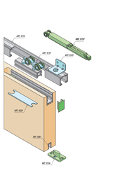 SC - POSUVNÝ SYSTÉM SERIES 100 SILENT FILO S 40 KG SP BS - Černá matná