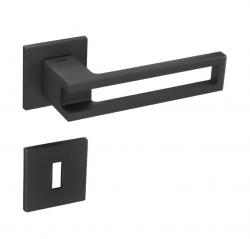 Klika na dveře TI - BURACO 3 - HR 3036 5S BS - Černá matná (153)