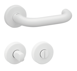 Klika na dveře TI - COSLAN - R 2000 WS - Bílá matná (152)