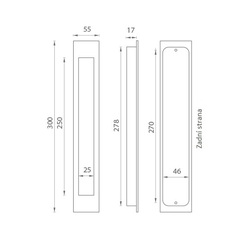 JNF - Mušle IN.16.406 BN - Broušená nerez