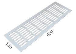 SRL - ALFA větrací mřížka šířka 130 x 600 mm Bílá komaxit